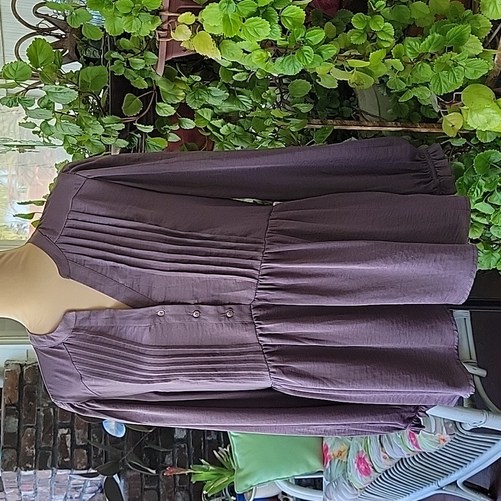 KNOX ROSE lavender long sleeve blouse. Size S NWOT
